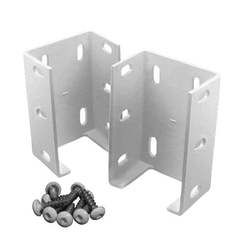 vinyl fence metal lo c locker brackets|vinyl fence rails brackets.